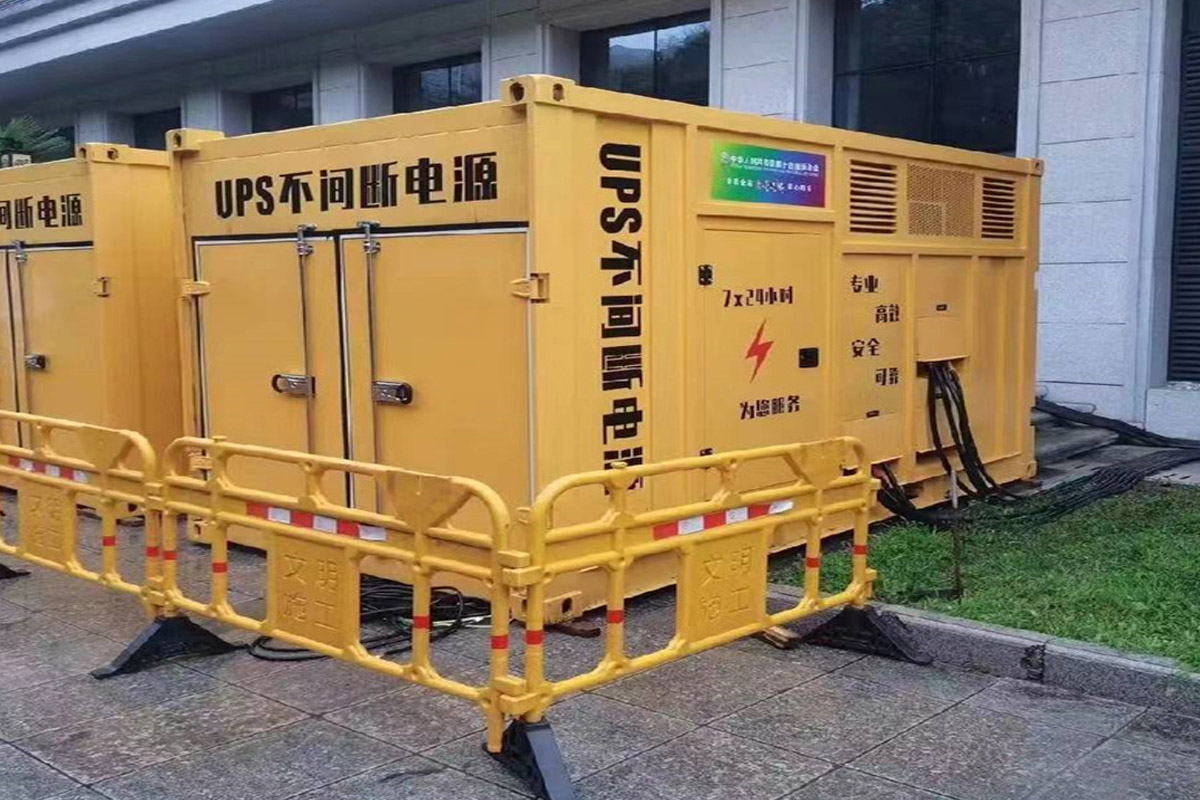 亳州发电机租赁施工现场