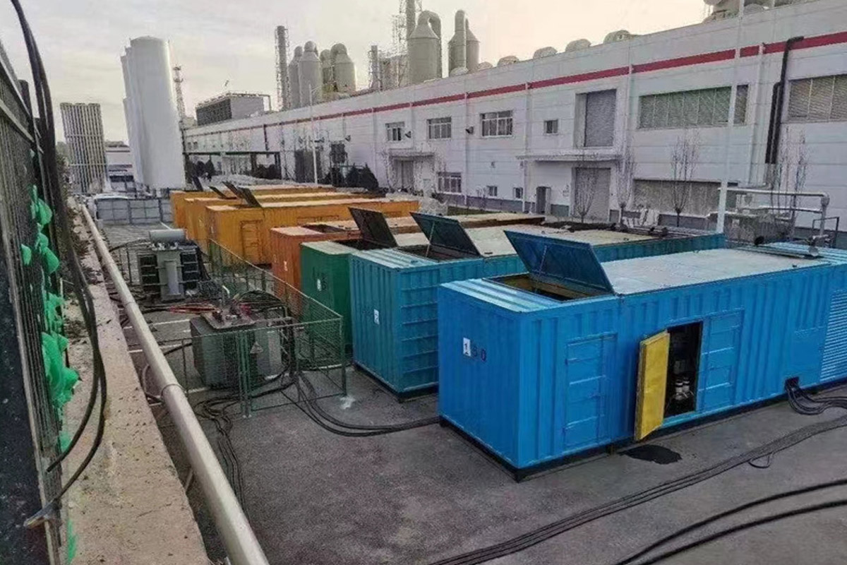 亳州发电机租赁施工现场
